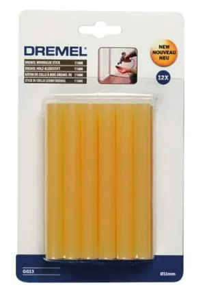 Стержени клеевые Dremel, по дереву, 11мм (12шт)