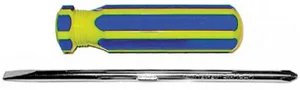Отвертка FIT Профи, коротыш, переставное жало, CrV, син-желт ручка, 6х70мм