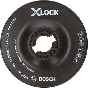 Тарелка опорная для УШМ BOSCH X-LOCK, грубая, 125мм