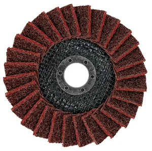 Круг полировальный лепестковый Vertex, 125мм, войлочный. medium (металл, нерж. сталь)