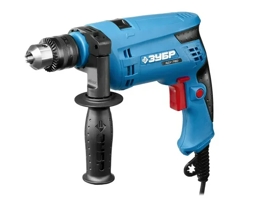 Дрель ударная ЗУБР ЗДУ-780 ЭРКМ2, 780Вт,13мм, кейс