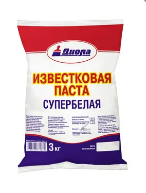 Паста Диола, известковая отбеленная, 3кг