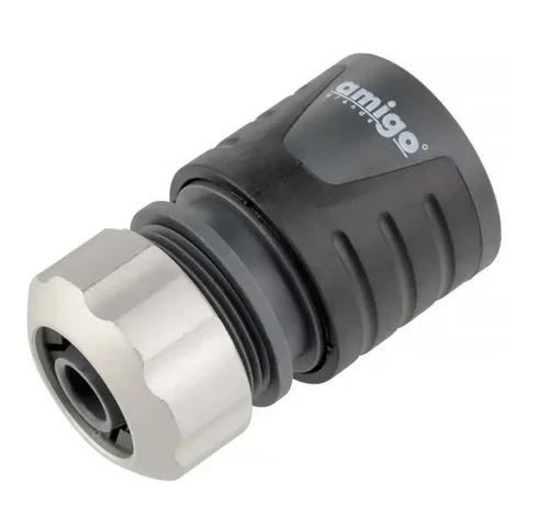 Соединитель AMIGO, с металлической цангой, пластик, 3/4"