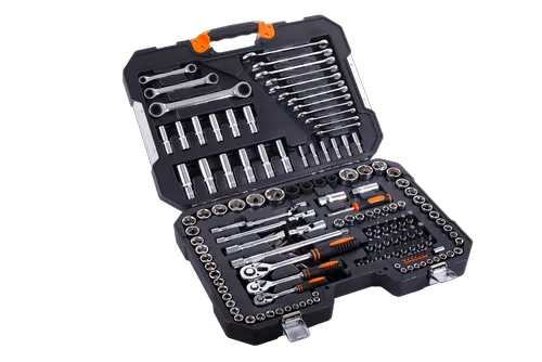 Набор инструментов Кратон TS-23 socket 150, 1/4"+3/8"+1/2"