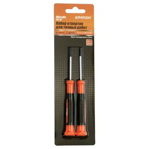 Набор отверток для точных работ Кратон MikroKit SSP-03, 2 пр., блистер
