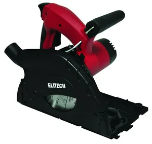 Пила дисковая погружная ELITECH ПД 1255П, 1200Вт,5500об\м,диск-ф160х20мм,рез-55мм,4.8кг,кор.,шина в комплекте. диск пильный 2шт.