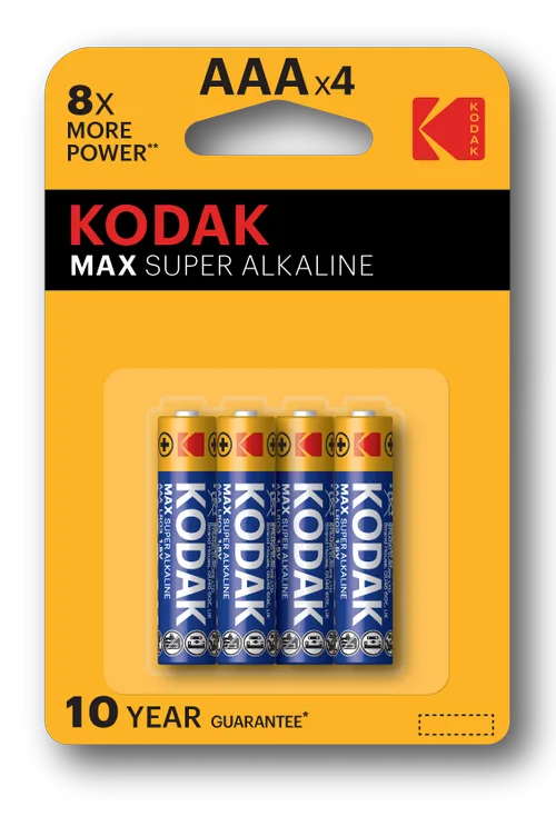 Батарейка Kodak LR03-4BL MAX SUPER Alkaline, 4 шт.