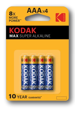 Батарейка Kodak LR03-4BL MAX SUPER Alkaline, 4 шт.