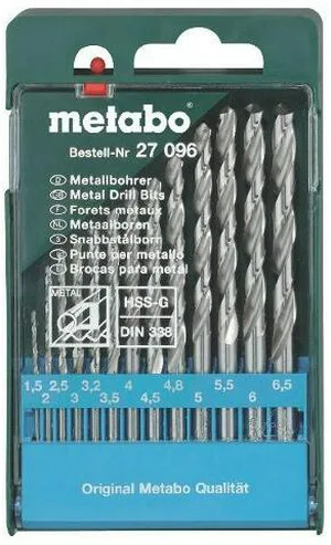 Набор сверл по металлу METABO HSS-G, 13шт