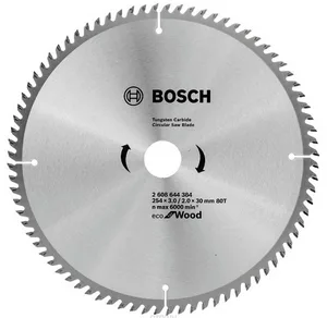 Диск пильный BOSCH ECO WO, 254х30 мм 80зуб
