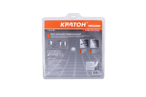 Диск пильный универсальный Кратон PROFESSIONAL Ø250х32/30х2,8 мм, 100Т