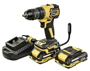 Дрель-шуруповерт аккум бесщеточная Hanskonner HCD2065BLC PLATINUM, 18В, 1BatterySystem, 65Нм, 2х2Ач, 13мм, кейс HS