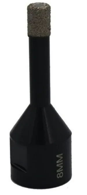 Коронка алмазная Hilberg Super Hard,8 мм  М14, с техническим воском для УШМ (керамогранит, гранит)