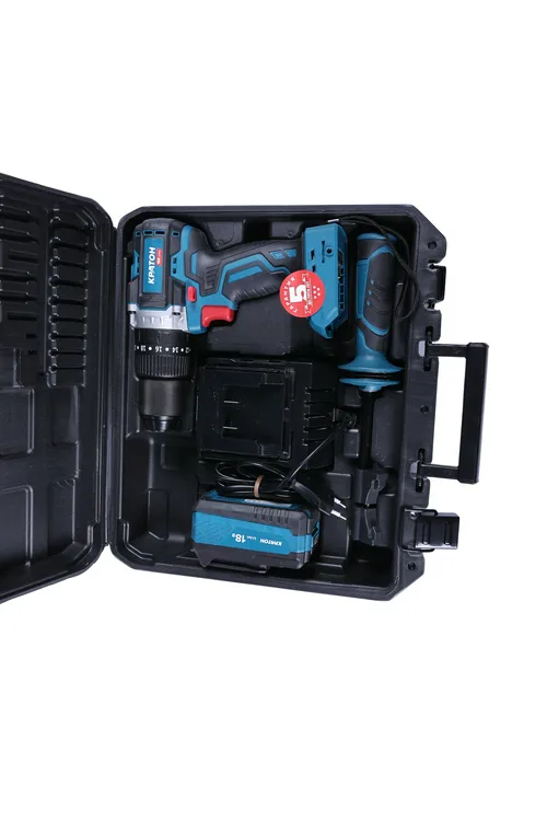 Дрель-шуруповерт ударная аккумуляторная бесщеточная КРАТОН  BICD18-90N-OFA SET  (АКБ 4,0А·ч; ЗУ + кейс)