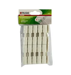 Зажим PALISAD для крепления плёнки к каркасу парника d-12 мм, 20 шт