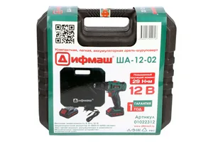 Дрель-шуруповерт аккум Дифмаш ША-12-02, 12 В, 2х  2,0 А*ч