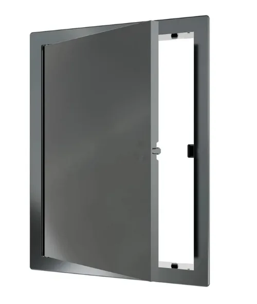 Люк дверца ревизионная LN фланец 200х300 нажимной замок 223х323 Gray ЭРА