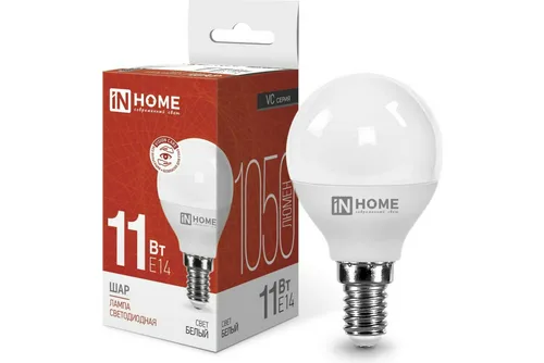 Лампа светодиодная LED-ШАР-VC 11Вт 230В Е14 4000К 1050Лм IN HOME