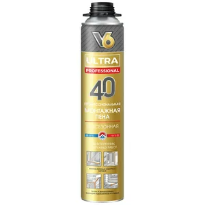 Пена монтажная V6 ULTRA 40 всесезонная 600гр