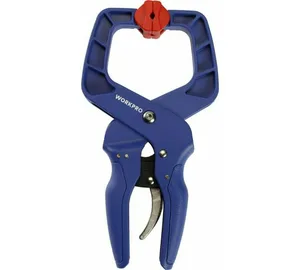 Зажим WORKPRO пружинный с фиксацией, 100мм