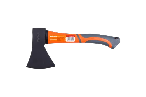 Топор c фиберглассовой обрезиненной рукояткой Кратон 0,8 кг