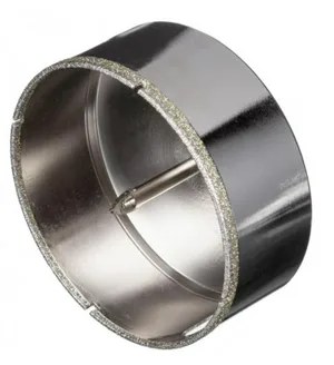 Коронка алмазная TRIO-DIAMOND 100 с центрирующим сверлом 100*35 mm  по керамике, стеклу,керамограниту