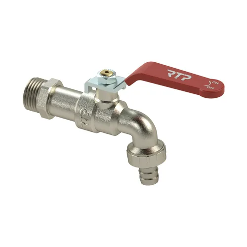 Кран шаровой водоразборный RTP НР 1/2", ручка рычаг