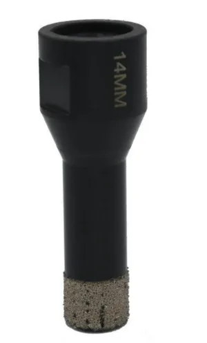 Коронка алмазная Hilberg Super Hard,16 мм  М14, с техническим воском для УШМ (керамогранит, гранит)