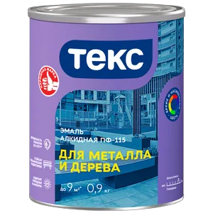 Эмаль ПФ-115 Оптимум,алкидная для металла и дерева, ярко-желтая глянц, 0,9кг