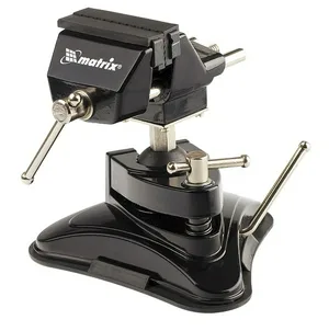 Тиски MATRIX, настольные, резин вакуумная присоска, шарнирный механ, шир рабочих губок 70мм