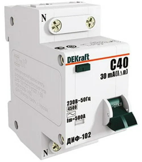 Автомат дифференциальный DEKraft  ДИФ102-1N-032А-030-C                