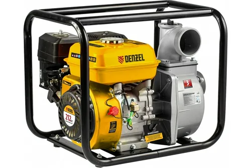 Мотопомпа Denzel PX-80 (1000л/мин, 80х80, 8/30м) чистая вода