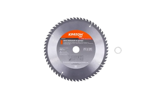 Диск пильный по дереву Кратон HOBBY Ø300 х 32 х 3,1 мм 60T (в ком переходное кольцо 32х25,4 мм)
