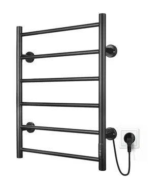 Полотенцесушитель электрический I-TECH, JAZZ, 80 Вт, 53х68, черный матовый, таймер, прав., П6