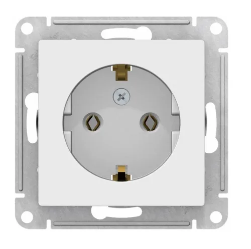 Розетка AtlasDesign с/з, 16А, механизм, БЕЛЫЙ, SE