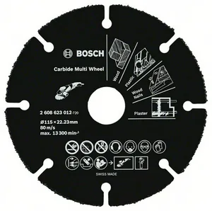 Круг отрезной BOSCH, по дереву, 115mm, 1 mm, 22,23 mm
