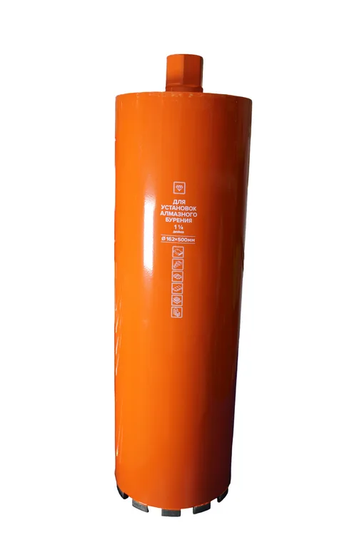 Коронка алмазная КРАТОН (162х500 мм; 1 1/4") для установок алмазного бурения