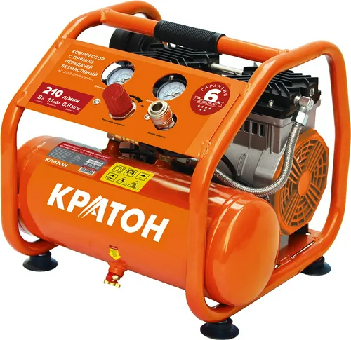 Компрессор с прямой передачей безмасляный Кратон AC-210-8-OFHS-сomfort
