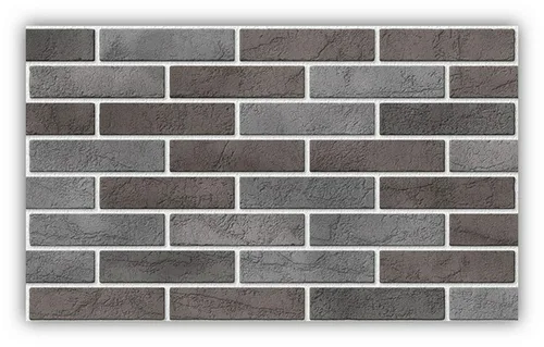 Панель ПВХ Кирпич графитовый 960*485мм