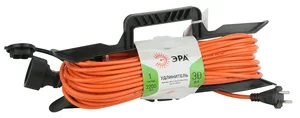 Удлинитель ЭРА силовой UFX-1-2x1-30m- IP44 на рамке б/з 1 гн 30м ПВС 2х1