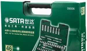 Набор торцевых головок Sata 1/2" 46 предметов, S09006