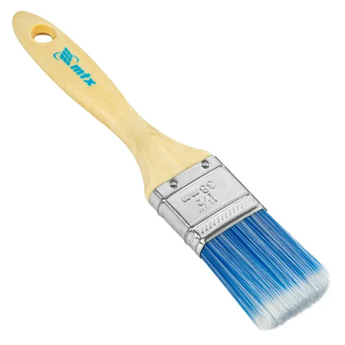 Кисть MATRIX  плоская "Евро", искусственная  щетина, деревянная ручка 1,5 (38мм)