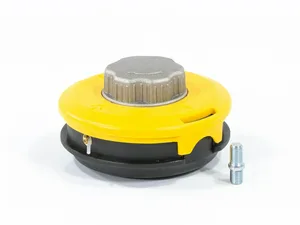 Головка косильная DENZEL полуавтоматическая M10x1,25, винт M10-M10, алюминиевая кнопка