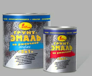 Грунт-эмаль Новобытхим 3 в 1, по ржавчине, белая, 0,4л