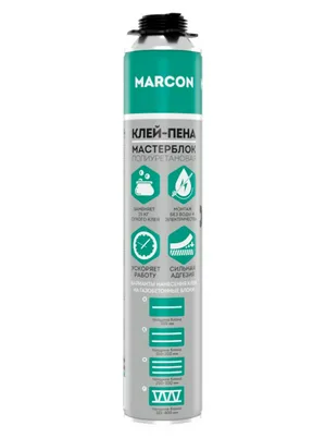 Пена-клей MARCON Мастерблок полиуретановая  (-10+35) 1000мл