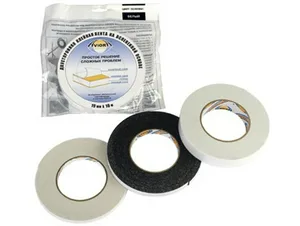 Лента AVIORA двустор, клейкая, вспен основа, белый, 9ммх10м