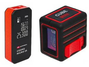 Комплект лазерный уровень ADA CUBE MINI Basic Edition + Дальномер лазерный ADA Cosmo MICRO 25