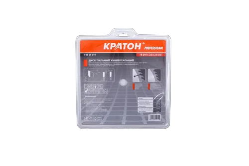 Диск пильный универсальный Кратон PROFESSIONAL Ø210х32/30х2,6 мм, 80Т