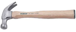 Молоток-гвоздодер Sata с деревянной ручкой 0,67 кг S92325