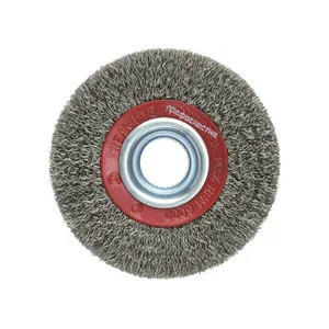 Щетка для точила дисковая, гофрированная с адаптерами № 543 100х20 мм, RPM 8000 SS (нерж), ПрофОснастка Эксперт